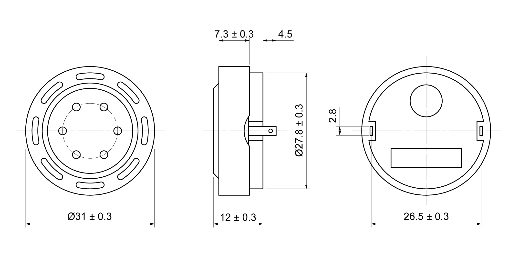 DR3112-M300HT Mechanical Drawing